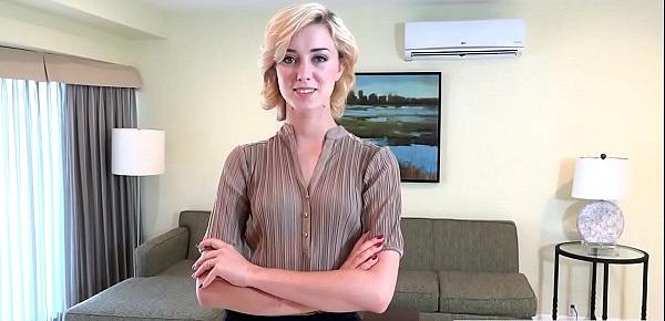  Teen property manager sedcues and fucks her contractor
